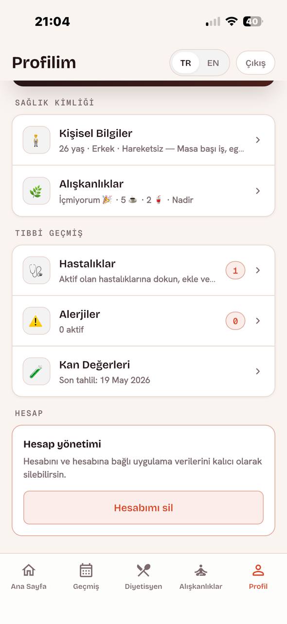 Splanchr Sağlık kimliği screenshot
